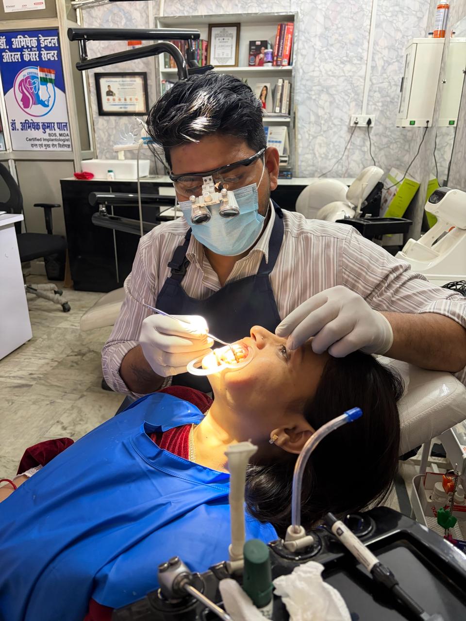 Laser dentistry illustration